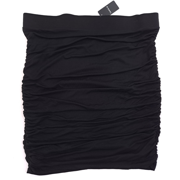 torrid Dresses & Skirts - TORRID Women's Cinched Mini Super Soft Knit Black Skirt Stretch Lined - 2X 18-20
